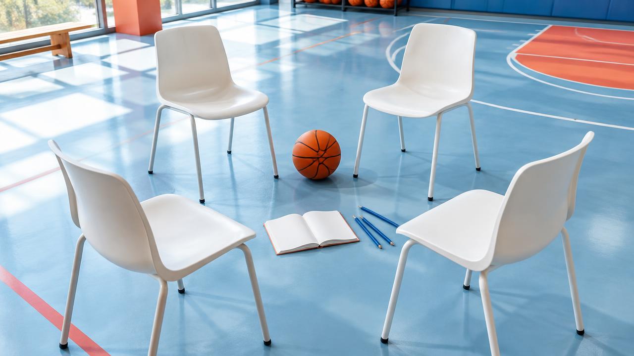 Sillas en círculo, balón y cuaderno: un espacio para escuchar
